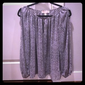 Micheal Michael Kors Split Sleeve Blouse Sz Med